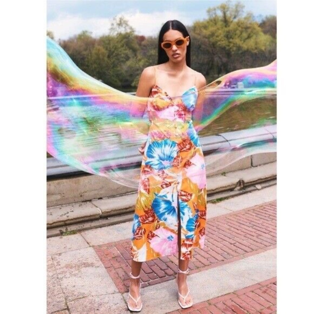 Zara tropical dress